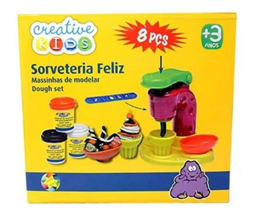 Massinha De Modelar Fabrica De Sorvetes Creative Kids