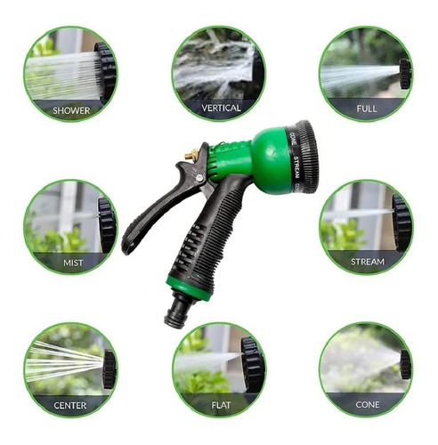 Kit Riego Acople 1/2 Con Pistola Agua P/jardin + Acoples