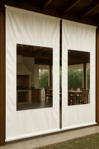 Lona Toldo Quinchos Cerramiento Pvc Cristal 2,50x3,20