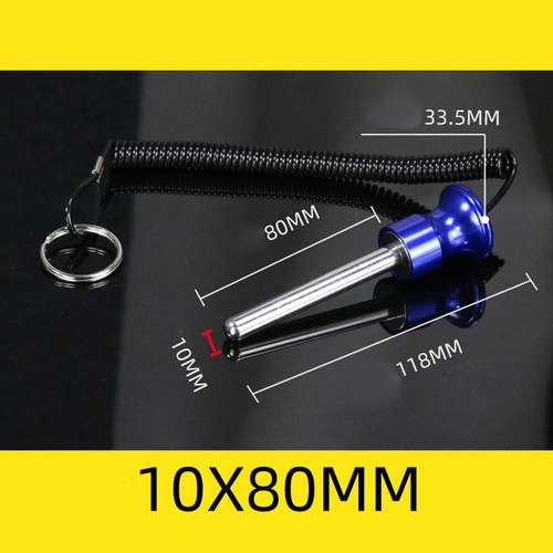 Pin De La Pila De Pesas Con Llave Selectora De 10x80mm Azul