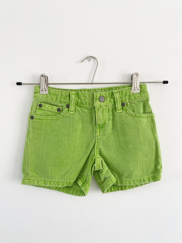 Short De Jeans Verde De Niña Polo Ralph Lauren (Usado)