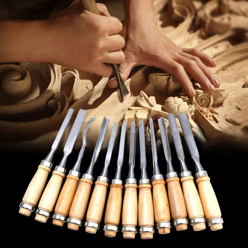 Conjunto De Ferramentas De Carpintaria Manual Para Escultura