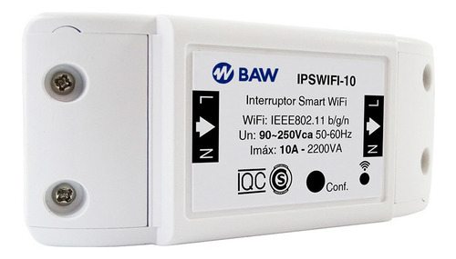 Interruptor Inteligente Wifi Smart Con Borneras Baw Ipswifi
