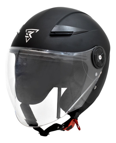 Casco Moto Abierto Certificado Ecer22-05 Negro Mate + Regalo