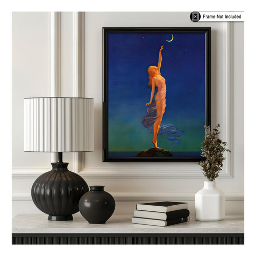 Póster Vintage De Cartel Master Reaching For The Moon, Arte