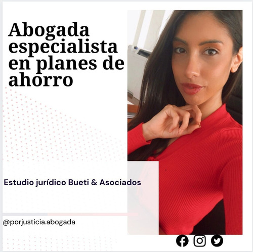 Imagen 1 de 1 de Abogada Especialista En Planes De Ahorro