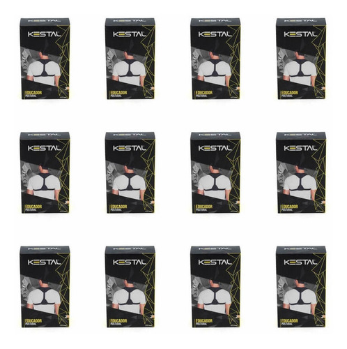 Imagem 1 de 1 de Kestal Educador Postural Preto P-119 (kit C/12)