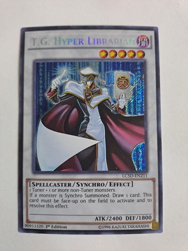 T.g Hyper Librarian Lc5d-en211 Secret Rare Yugioh 