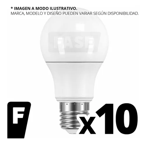 Foco LED Sensor de Movimiento Bulbo A60 9W E27 Luz Amarilla