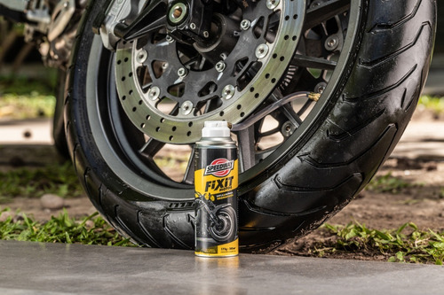 Imagen 2 de 7 de Infla Y Repara Neumaticos Moto Speedway Aerosol X 175 Gr