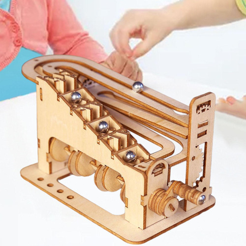 Rompecabezas De Madera 3d Diy Marble Run, Kits De