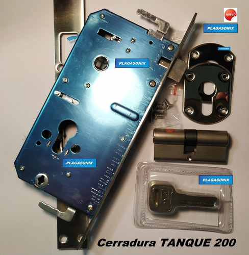 Imagen 6 de 10 de Cerradura Alta Seguridad Tanque 200 Computada Premium