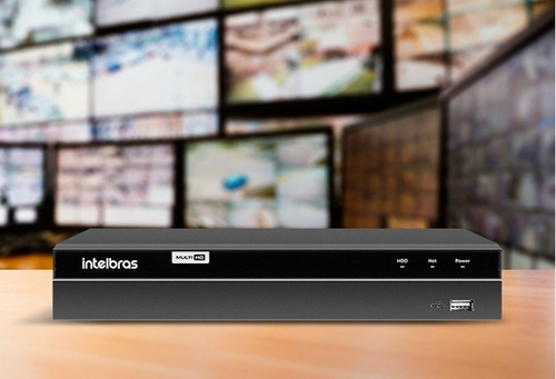 Imagem 2 de 6 de Kit Cftv 4 Cameras Segurança Intelbras Dvr 4 Canais Hd 1 Tb