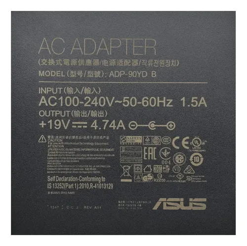 Cargador Orig. Notebook Asus Zen Aio 24 M5401 (aio) | Cuotas sin
