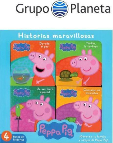 Valijita Peppa Pig C/ 4 Minilibros - Historias Maravillosas