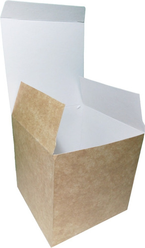 Caja Para Taza Taz1 X 50u Packaging Blanco Madera 