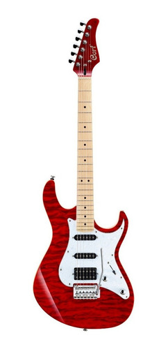 Imagen 1 de 3 de Guitarra eléctrica Cort G Series G250DX de tilo americano trans red con diapasón de arce