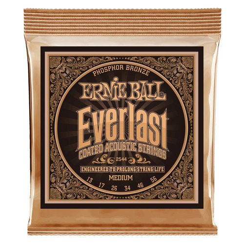 Encordado Ernie Ball 2544 Everlast Para Acústica .013-56