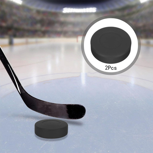 Pelota De Hockey Sobre Hielo Suave Y Resistente, Disco Negro