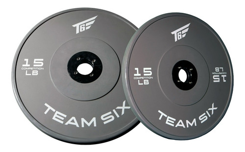 Disco Bumper Olimpico 15 Lbs T6 Crossfit Gym Levantamiento