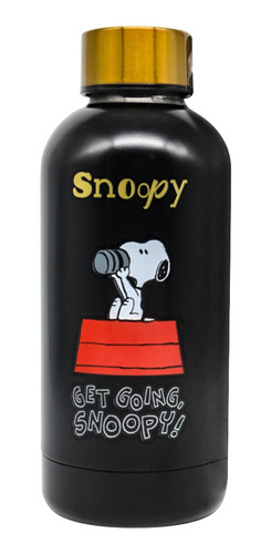 Imagem 2 de 4 de Cantil Max Get Going Snoopy Aluminio Fosco 400 Ml