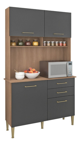 Cocina Compacta Alacena 4 Puertas 2 Cajones 2 Estantes Ad