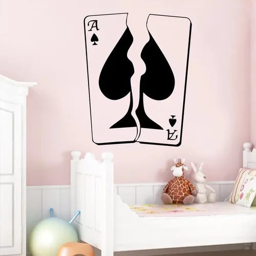 Vinilo Adhesivo Decorativo Pared Sticker Poker 58x58cms