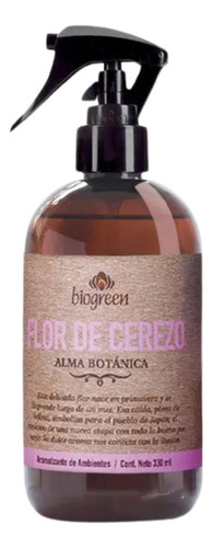 Aromatizante Flor De Cerezo Biogreen 330 Ml. Con Gatillo