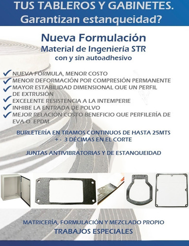 Burlete Autoadhesivo 15x5 Mm Esponja Trs No Eva X 5 Metros