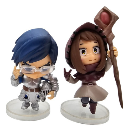 Figuras X2 6cm My Hero Academia Ochako Uraraka Tenya Iida