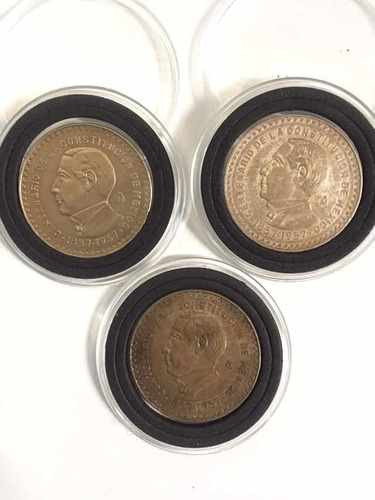 Moneda 1 Peso Juárez 1857-1957 Centenario De La Constituci