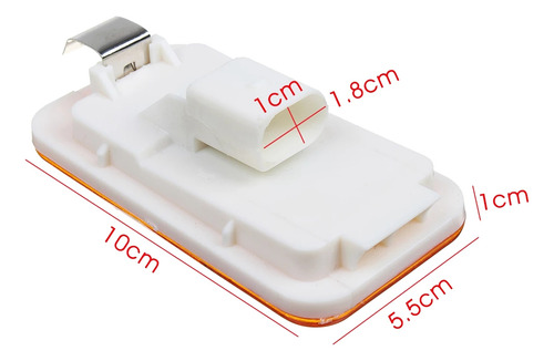 Lámpara Indicadora Led Ámbar Con Luz Lateral Para Coche Y Ca