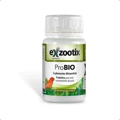Imagen 1 de 4 de Suplemento Alimenticio Para Aves Jaula Probio 80g Exzootix