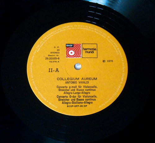 2 Lp Vivaldi Collegium Aureum Venezianische Konzerte Vinil (Usado)