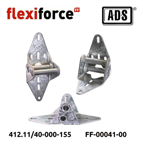 Bisagra #12 Cal 11 Para Portón Mod 412.11 Flexiforce 8 Pzs