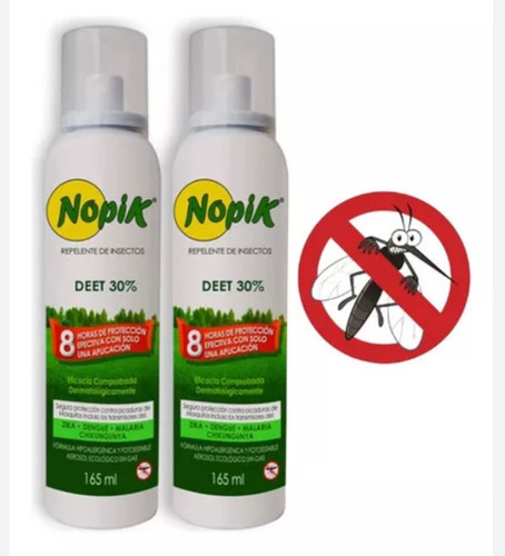 Repelente Nopik Deet 30% Repelente Para Insectos 165 Ml