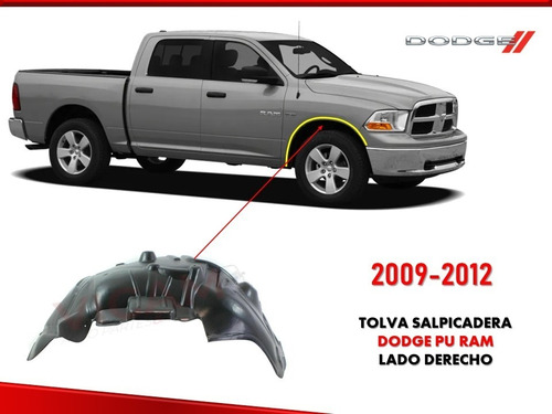 Tolva Lodera De Salp Lado Derecho Dodge Ram 2009-2012