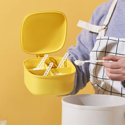 Caja De Especias Little Yellow Duck 4 Compartimentos