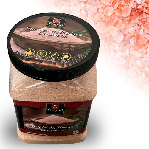 Sal Rosa Himalaya Pragna 1.9kg Cristales Himalayan Pink Salt