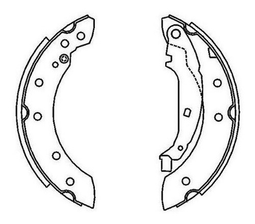 Sapata Freio Tras. Grand Siena Essence Dualogic 1.6 16v 12/