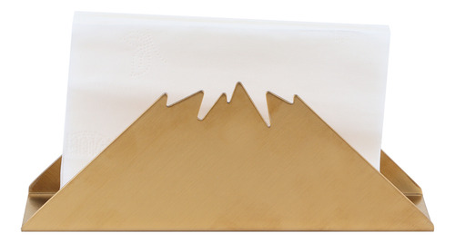 Soporte Triangular Dorado Para Servilletas De Acero Inoxidab