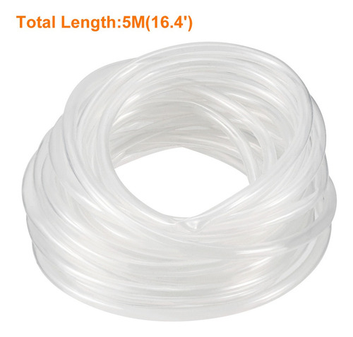Tubo De Silicona Para Bomba Transferencia 2mm Od 5m Claro