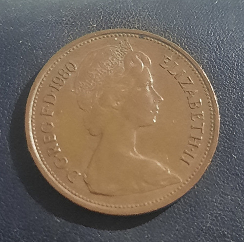 Moneda Rara, Granbretaña 2 Nuevos Peniques Reinaelizabeth Ii