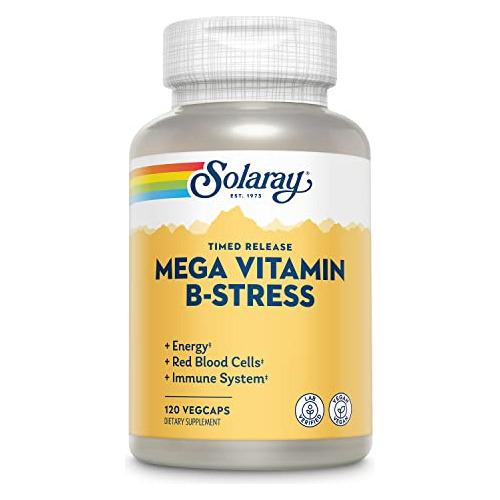 Solaray Mega Vitamina B-estresa, Complejo De Vitamina Zshyw