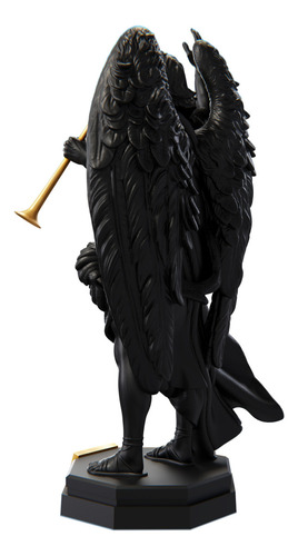 Estátua São Gabriel Arcanjo Mensageiro - Coleção Sublime Cor Cor Aurum Noctis