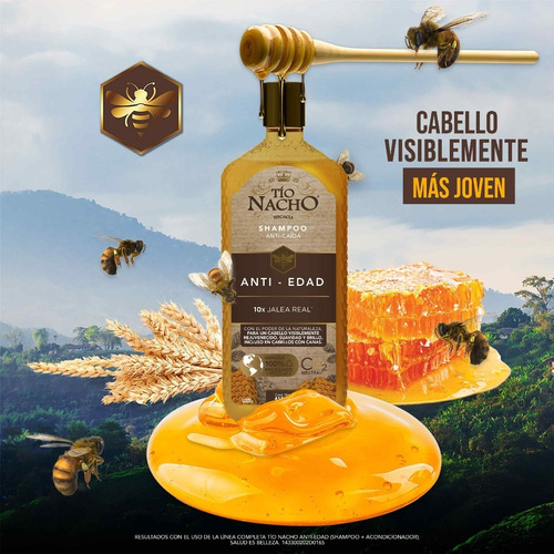 Shampoo Tío Nacho Anti-edad 415ml