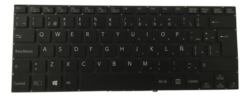 Teclado Para Sony Vaio Svf14a16clb Español Negro