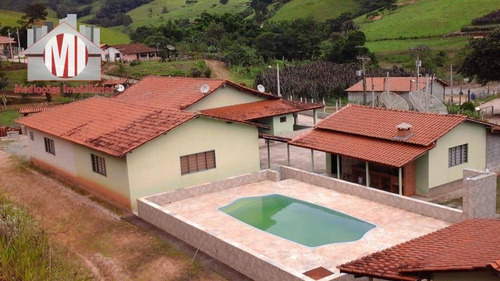 Linda Chácara Com 3 Dormitórios, Piscina, Lago, Salão De Jogos, À Venda, 14000 M² Por R$ 480.000 - Rural - Socorro/sp - Ch0817