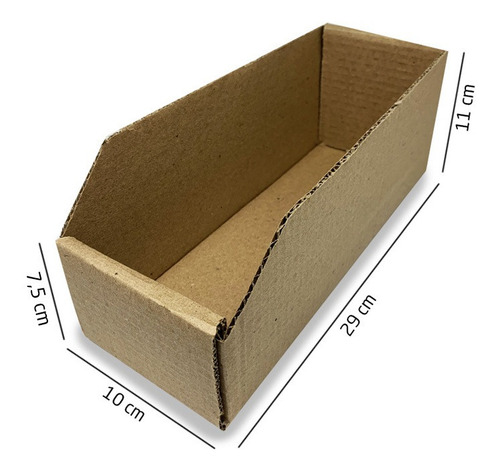 Imagem 5 de 6 de Caixa De Papelão Organizadora Estoque 29x10x11 - 100 Caixas