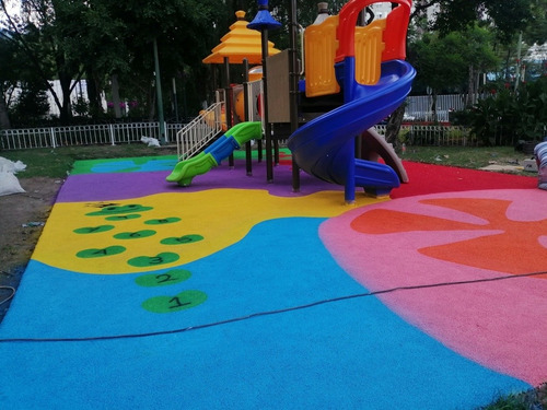Caucho Epdm, Piso Continúo De Caucho, Piso Amortiguante Fle